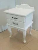 Smrkový noční stolek se dvěma zásuvkami