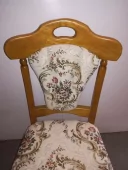 Dubová masivní židle čalouněná
