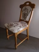 Dubová masivní židle čalouněná
